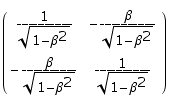 Matrice de Lorentz